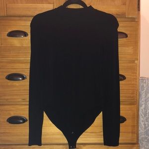 Forever 21 Mock Neck Long Sleeve Bodysuit